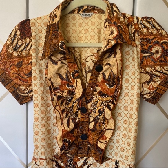 Vintage 70s Mini Dress - Picture 3 of 4